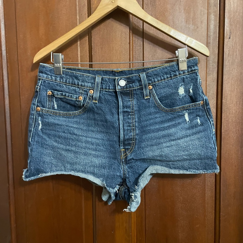 Levi's 501 women's size 30 button fly denim shorts